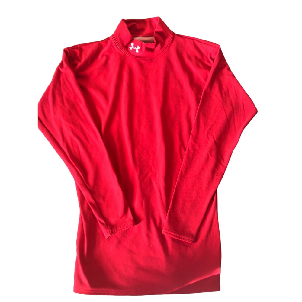 Underarmor red cold winter underwear top size small